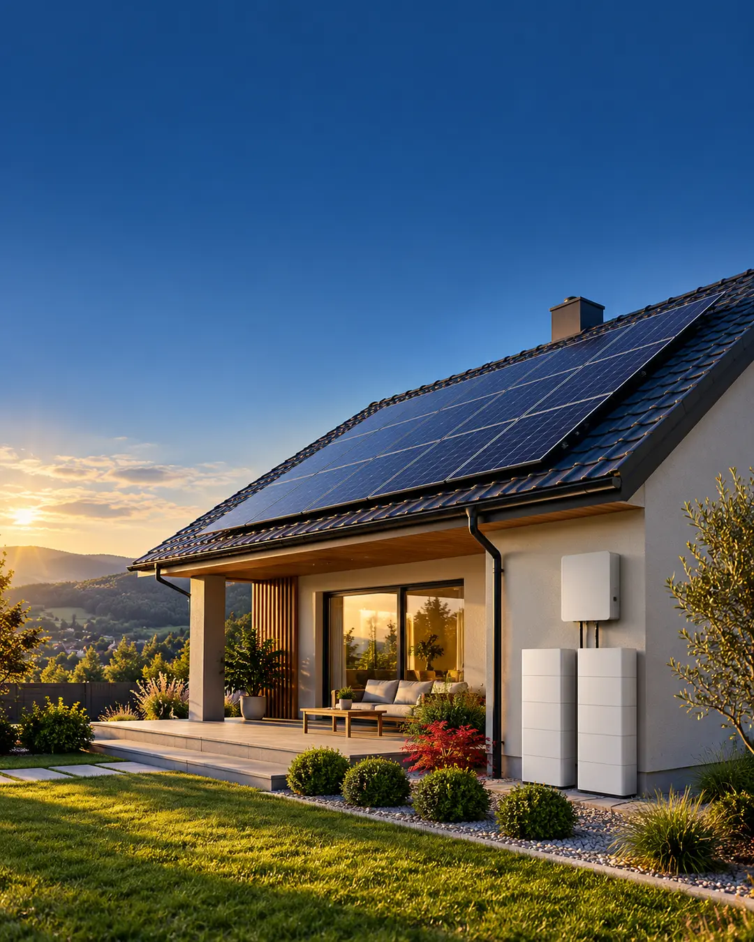 Sistem fotovoltaic cu stocare pe baterii